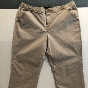 Lane Bryant plus size petite khakis.